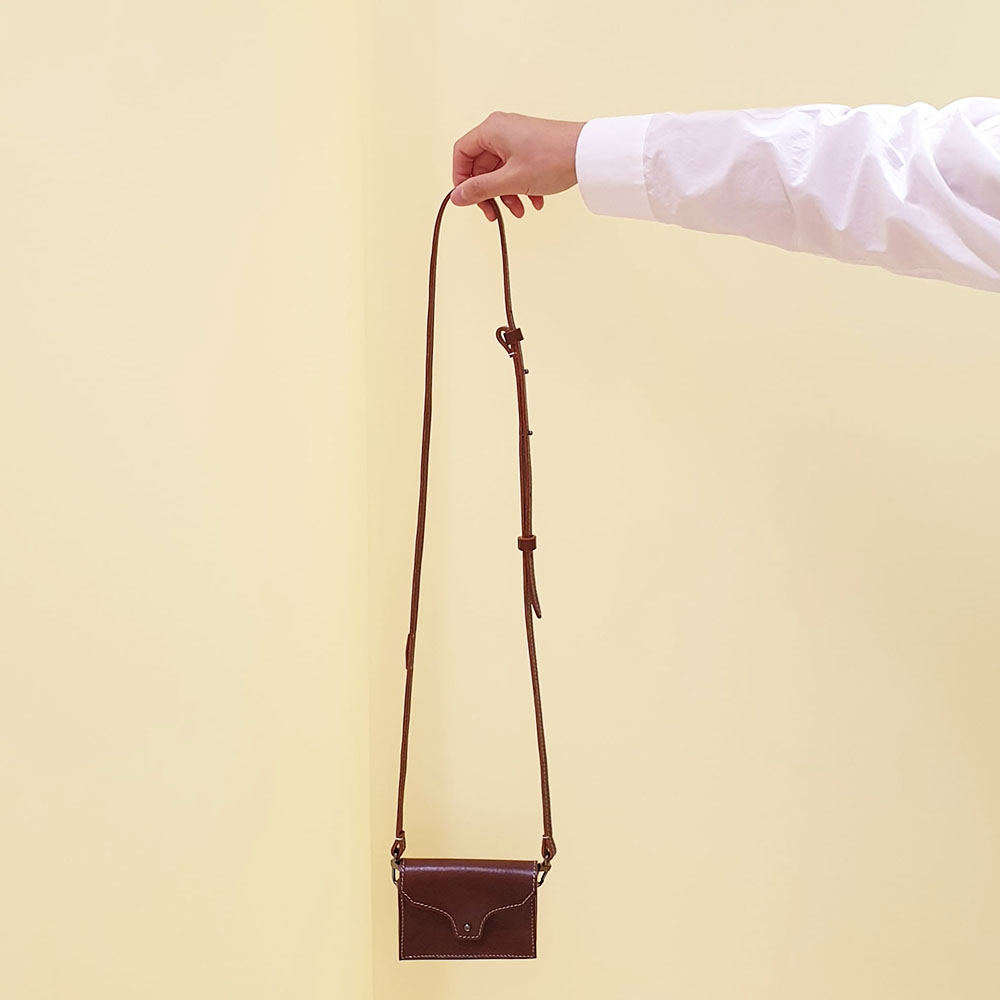Leather Mini Bag / Brown