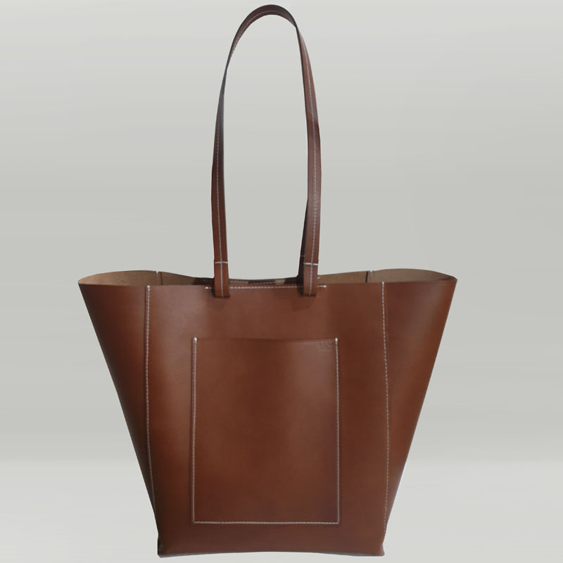 (배우 송지효 착용)Leather Shopper Bag / Brown